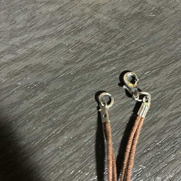 Vintage 90’s Y2K jewelry set brown, necklace and toggle bracelet - Picture 6 of 7